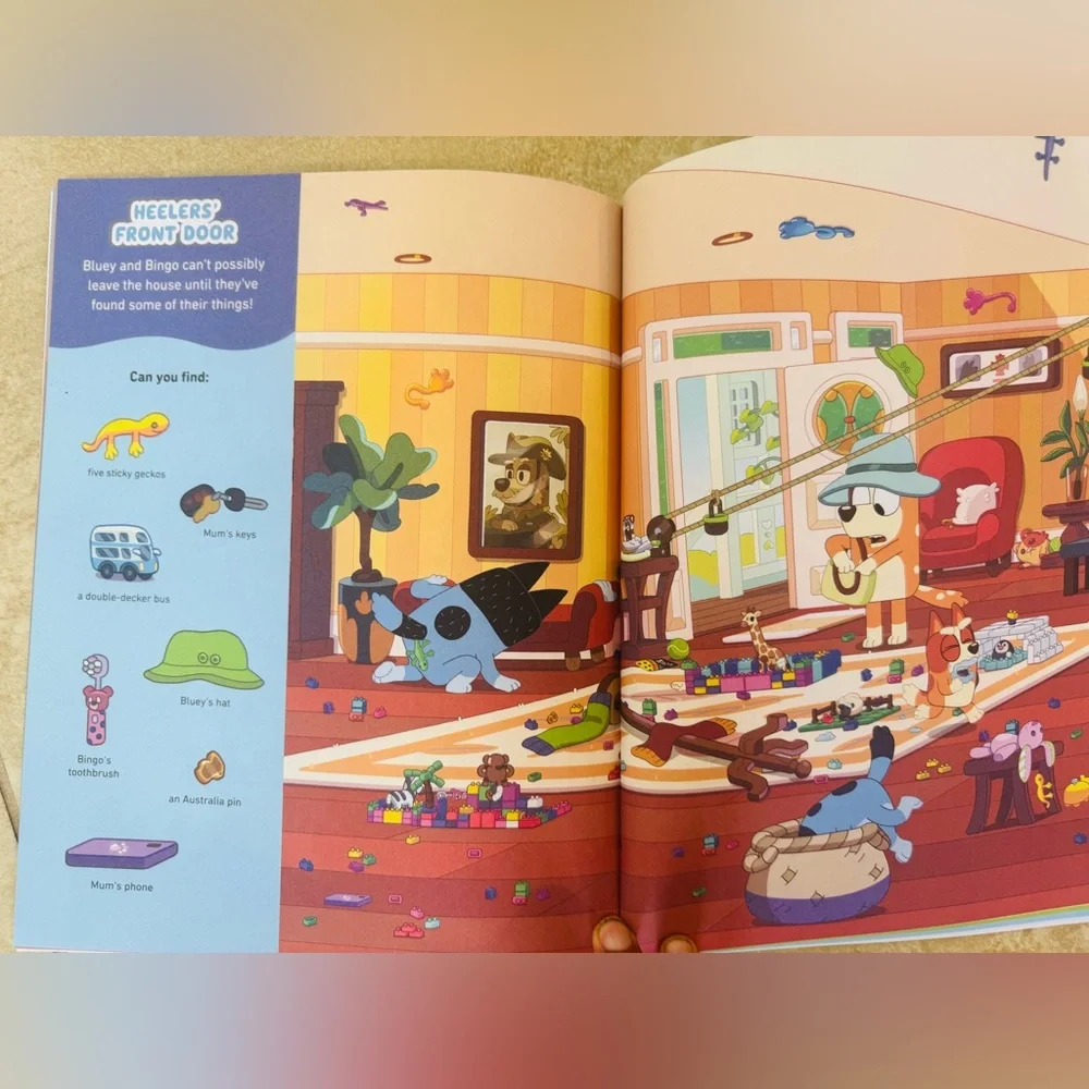 Bluey Plush, Where's Bluey Activity Book, Magnetic Play Set, Crayons,